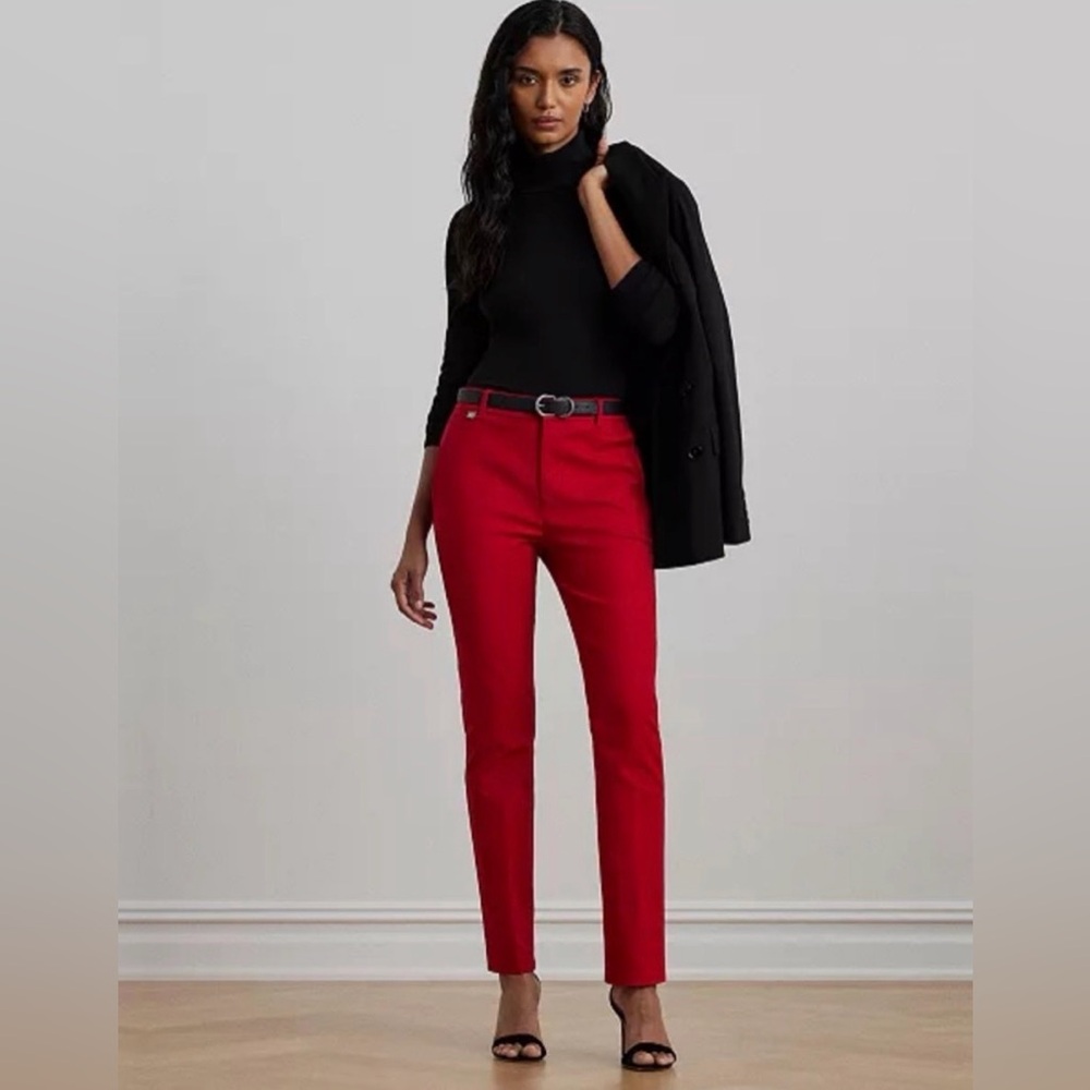 J. McLaughlin Becca Red Legging Trouser Pants - Size 8